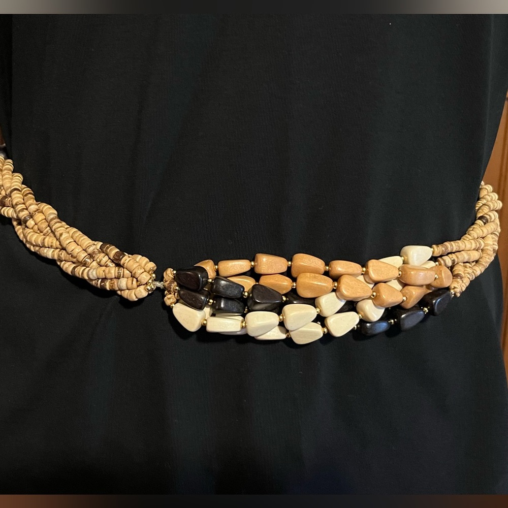 Natural Beaded Belt/ Necklace